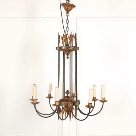 8 Branch Gilt and Painted Chandelier LC218038