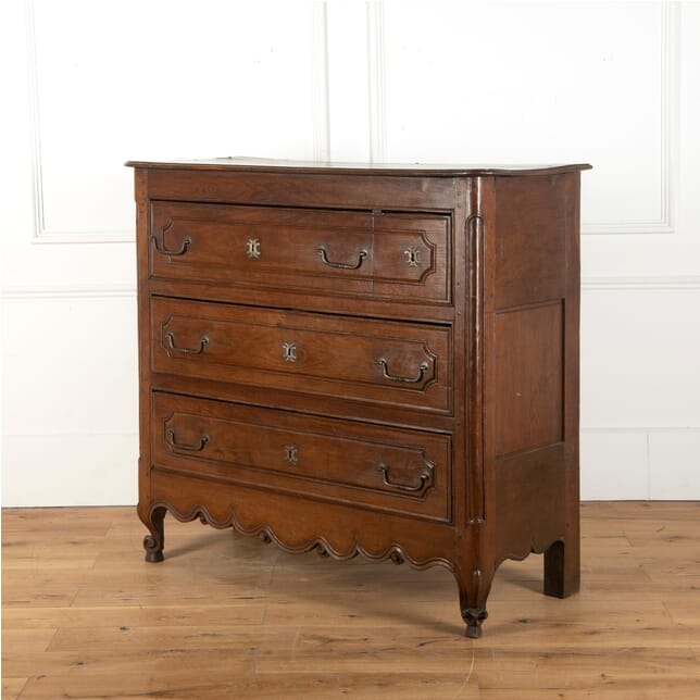 Provincial French Oak Commode Chest