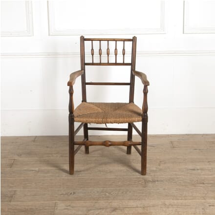 19th Century English Provincial Oak Elbow Chair CH9910532