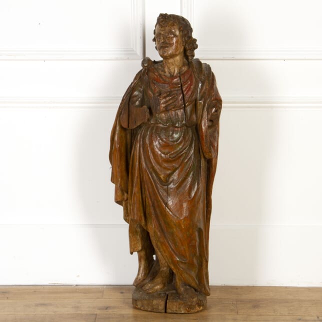 17th Century Carved Figure of a Saint DA4317706