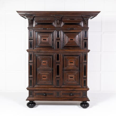 17th Century Dutch Oak and Ebony Cabinet CU0625191