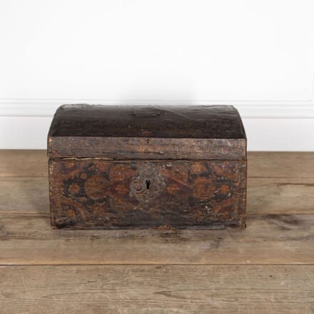 18th Century Embossed Leather Coffer CB1532490