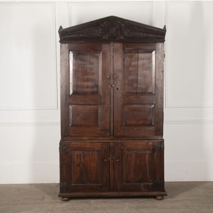 18th Century English Oak Hall Cupboard CU5029687
