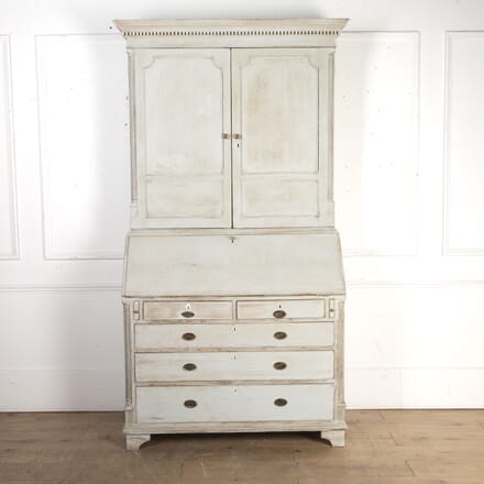18th Century English Washed Oak Secretaire Cabinet DB3620873