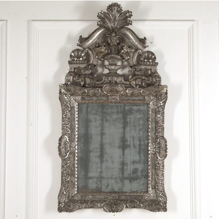 18th Century French Silver Giltwood Mirror MI4120547