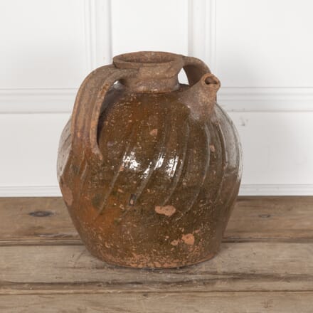 18th Century French Walnut Oil Jar DA7528104
