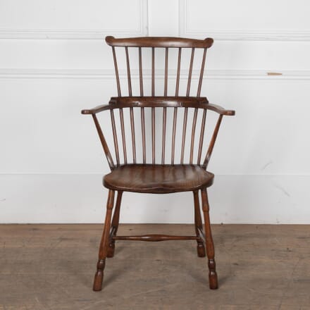 18th Century Fruitwood Comb Back Windsor Armchair CH5531081