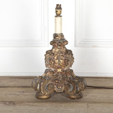 18th Century Gilt Carved Table lamp LT8124430