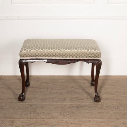 18th Century Irish Mahogany Upholstered Stool ST8429508