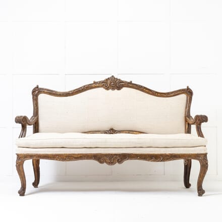 18th Century Italian Carved and Gilded Sofa SB0618572