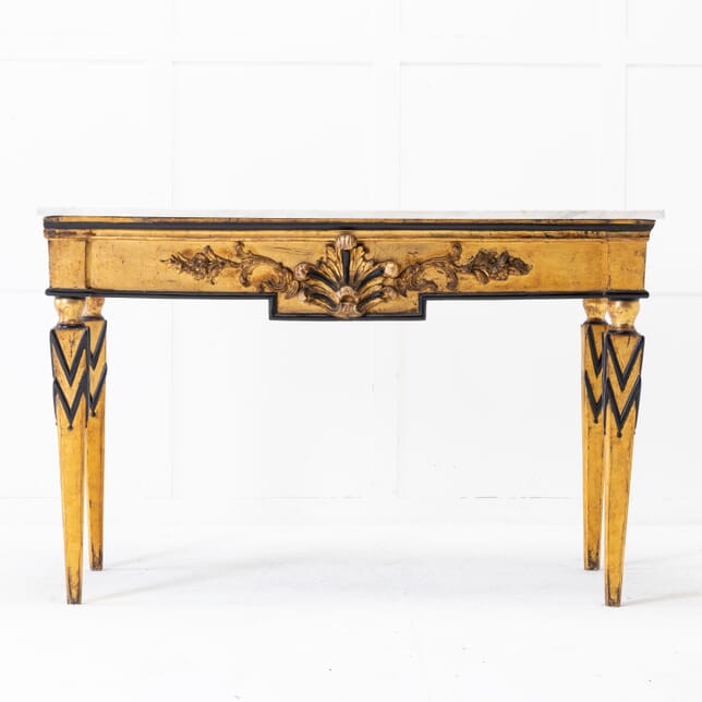 18th Century Italian Console Table with Marble Top CO0619156