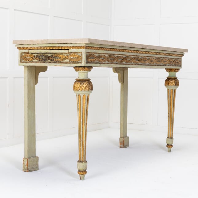 18th Century Italian Gilt and Paint Console Table CO0619150