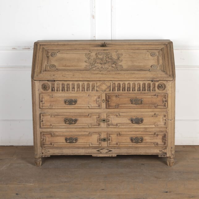 18th Century Louis XVI Period Bleached Oak Bureau DB3425591