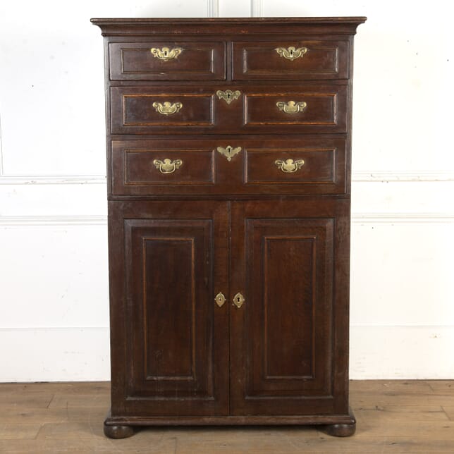 18th Century English Oak Estate Cabinet CU4720403