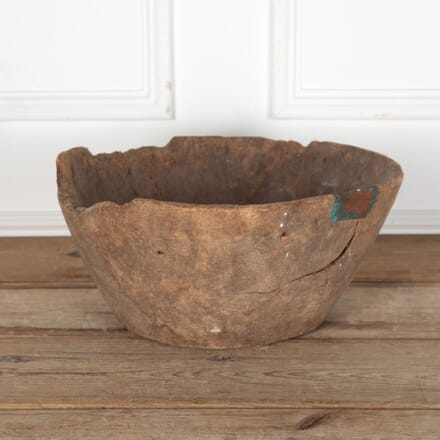 18th Century Primitive Burl Wood Carved Bowl DA7432221