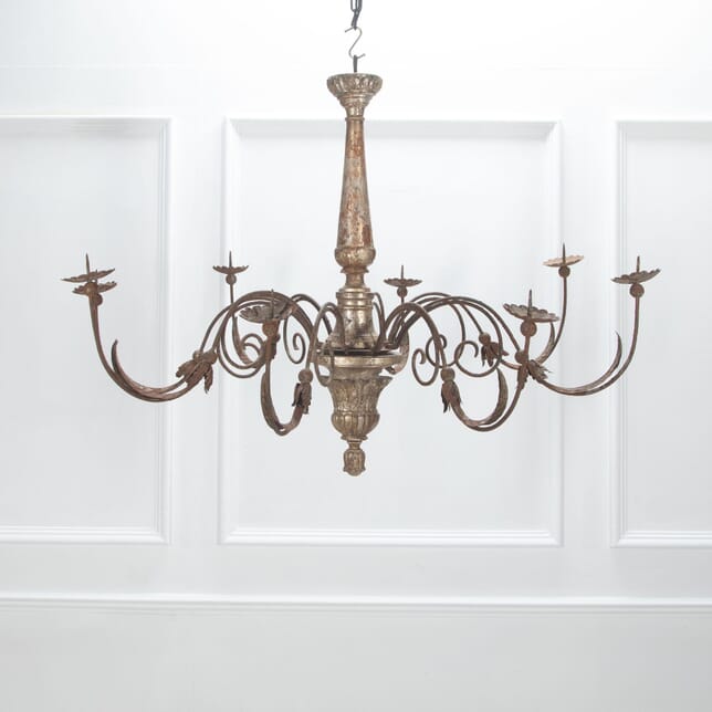 18th Century Silver Gilt and Iron Chandelier LC6533623