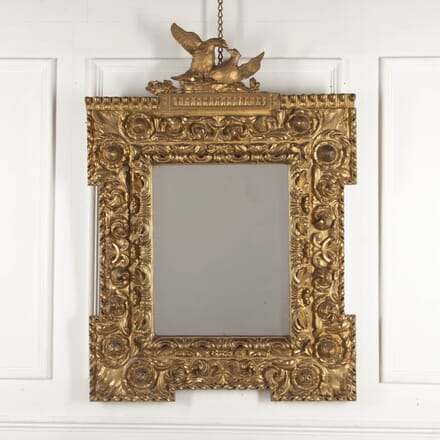 18th Century Spanish Gilt Wood Mirror MI4028304