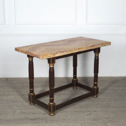 18th Century Walnut and Breccia Medicea Marble Console Table CO2830937