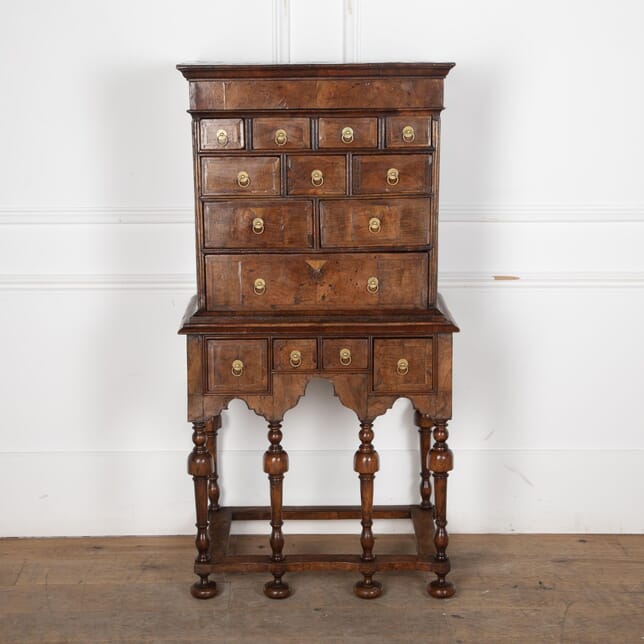 18th Century William and Mary Period Walnut Cabinet on Stand CU8030744