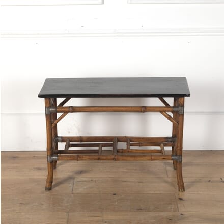 1930s Ebonised Chinoiserie Bamboo Side Table CO5912388