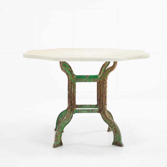 1940s French Marble Top Table on Iron Base TC069899