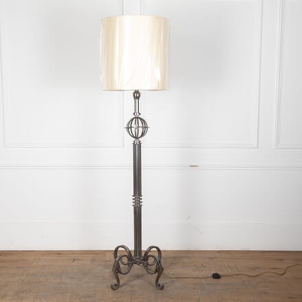 1940s Steel Lamp Stand attributed to Gilbert Poillerat LF6330116