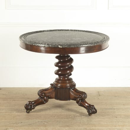 19th Century French Gueridon with Marble Top DA4812737