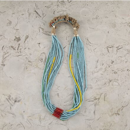 19th Century Nigerian Tribal Glass Bead Necklace LS4423378