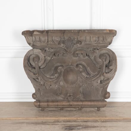 19th Century Architectural Carved Wood Capital GA8030749