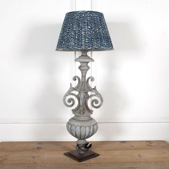 19th Century Architectural Fragment adapted to a Zinc Lamp LT6061932