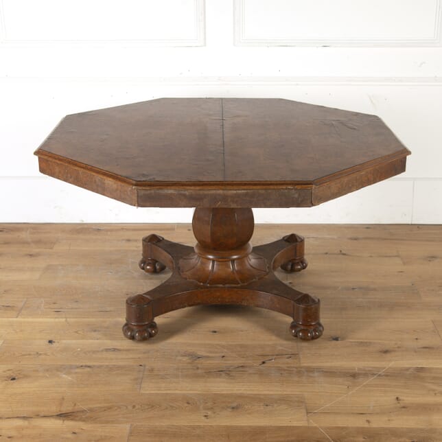 19th Century Burr Walnut Octagonal Centre Table TC4714895