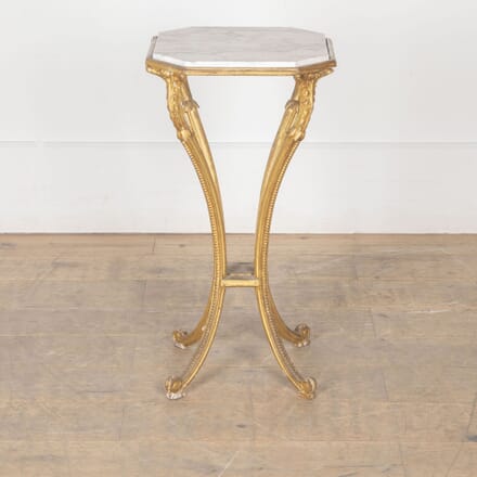 19th Century Carved and Gilded Marble Top Occasional Table TC8033279