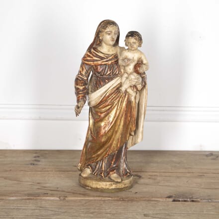 19th Century Carved Madonna And Child DA1524694
