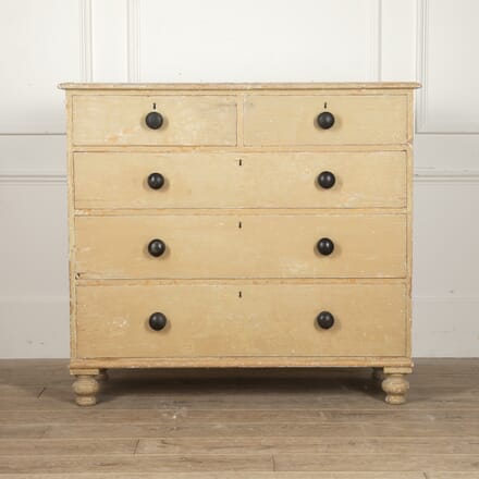 19th Century Chest of Drawers in Original Paint CC0916128