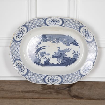 19th Century English Blue and White Serving Platter DA0226816
