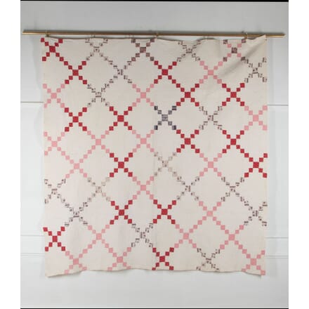 19th Century English Double Patchwork Quilt RT7234251