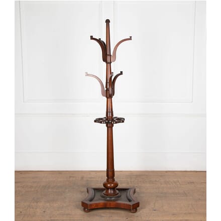19th Century English Mahogany Coat Hat and Stick Stand OF3633842