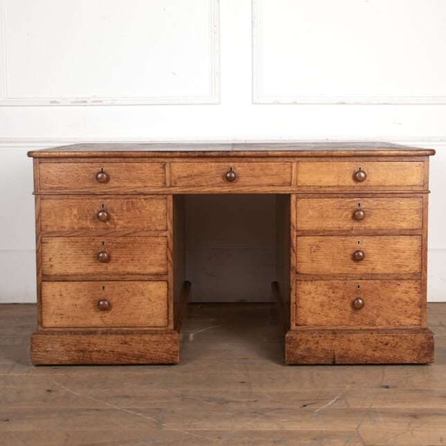 19th Century English Oak Partners Desk DB0125919