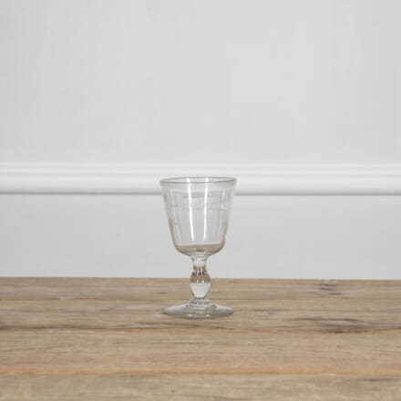 19th Century Engraved Drinking Glass Dating 1885 DA7233200