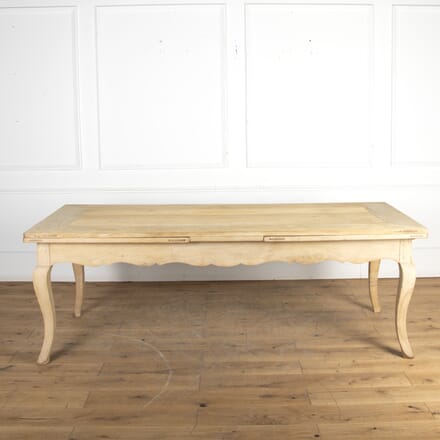 19th Century Extending Louis XV Style Bleached Oak Table TD3423450