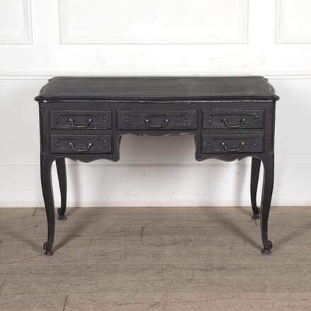 19th Century French Black Three-Drawer Desk DB4426022