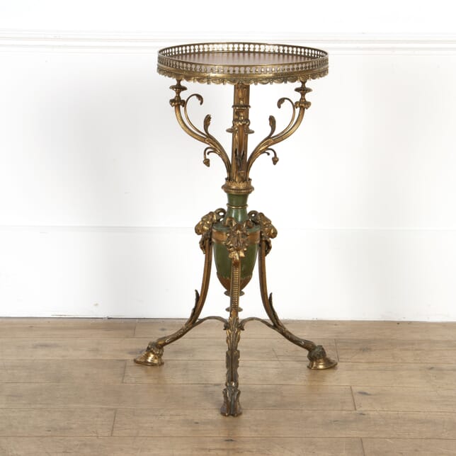 19th Century French Brass and Toleware Table CO8217863