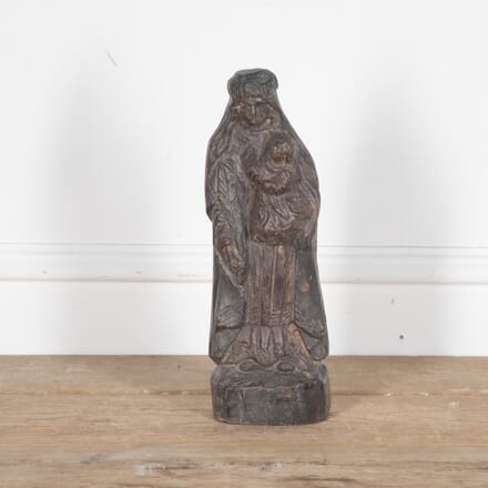 19th Century French Carved Madonna and Child DA1529943