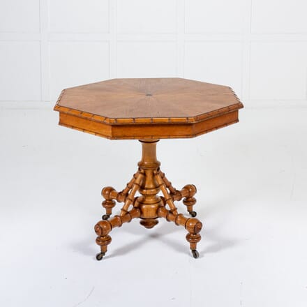 19th Century French Cherrywood and Pine Octagonal Centre Table TC0623408