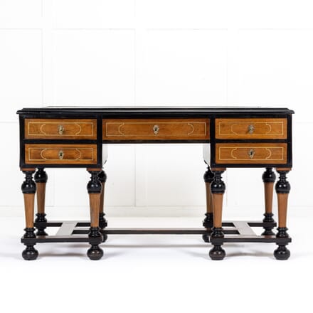 19th Century French Ebonised Walnut Desk DB0624082