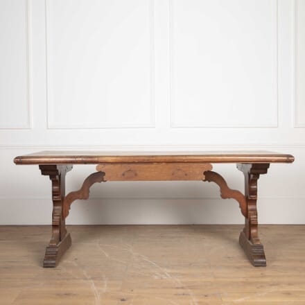 19th Century French Fruitwood Trestle Table TD4727670