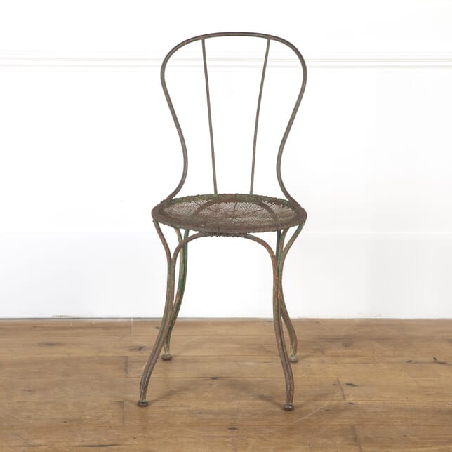 French 19th Century Iron Garden Chair GA9016813