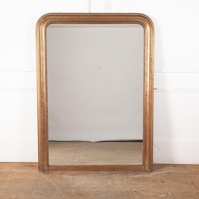 19th Century French Gilded Overmantle Mirror MI8530685