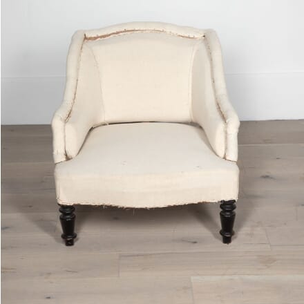 19th Century French Low Square Back Armchair CH7231136