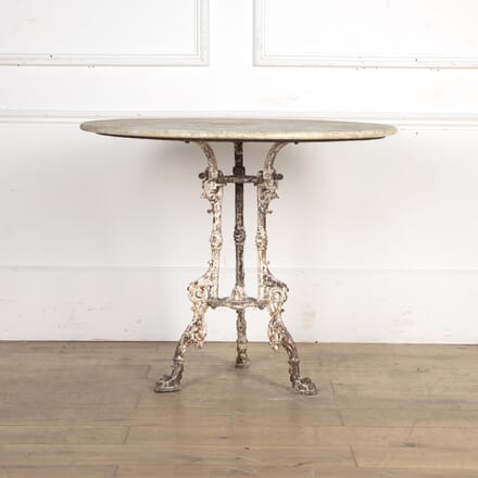 19th Century French Marble Top Garden Table GA9020452